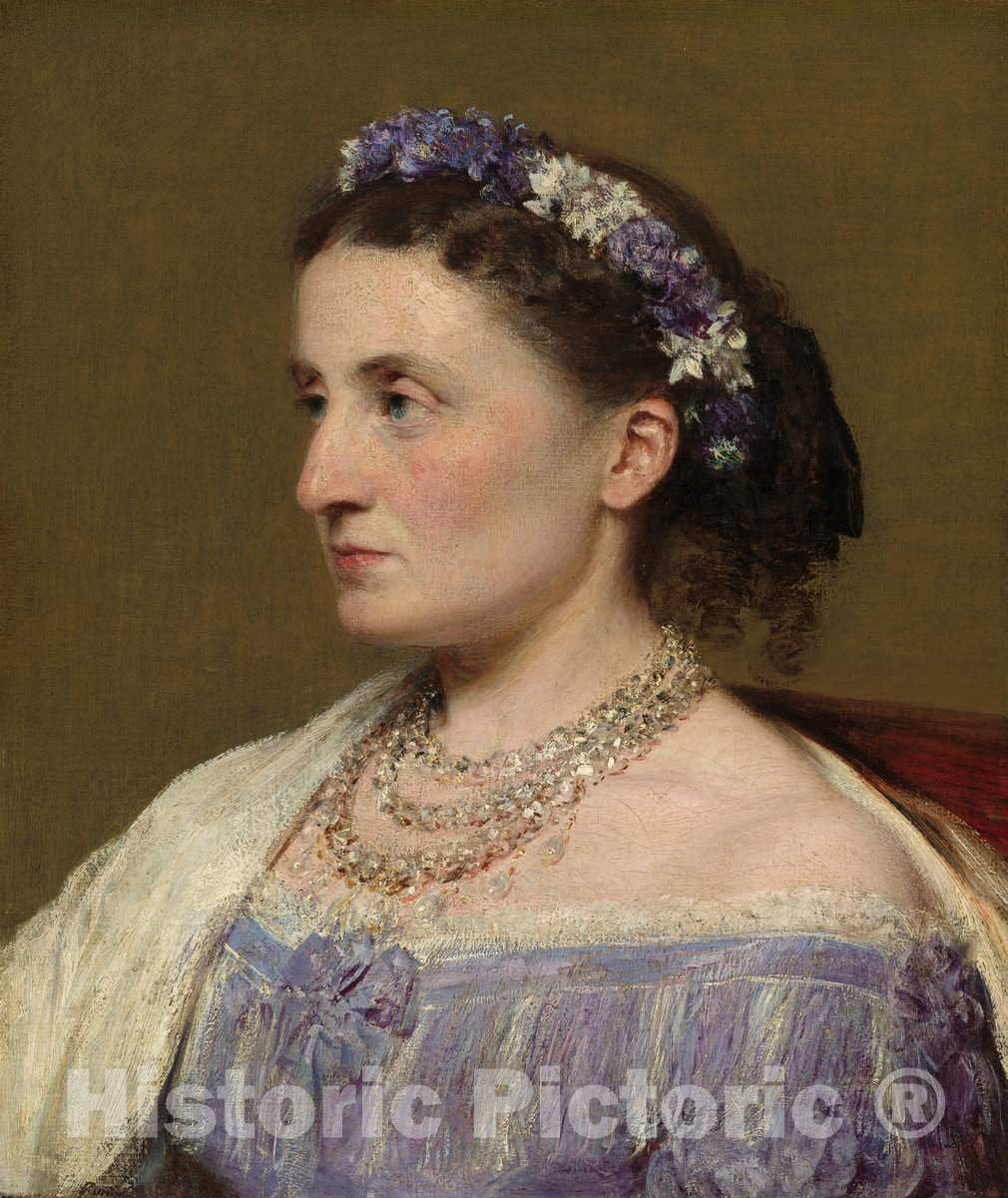 Art Print : Henri Fantin-Latour, Duchess de Fitz-James, 1867 - Vintage Wall Art