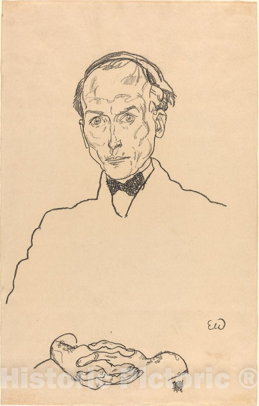 Art Print : Egon Schiele, Dr. Ernst Wagner, 1918 - Vintage Wall Art