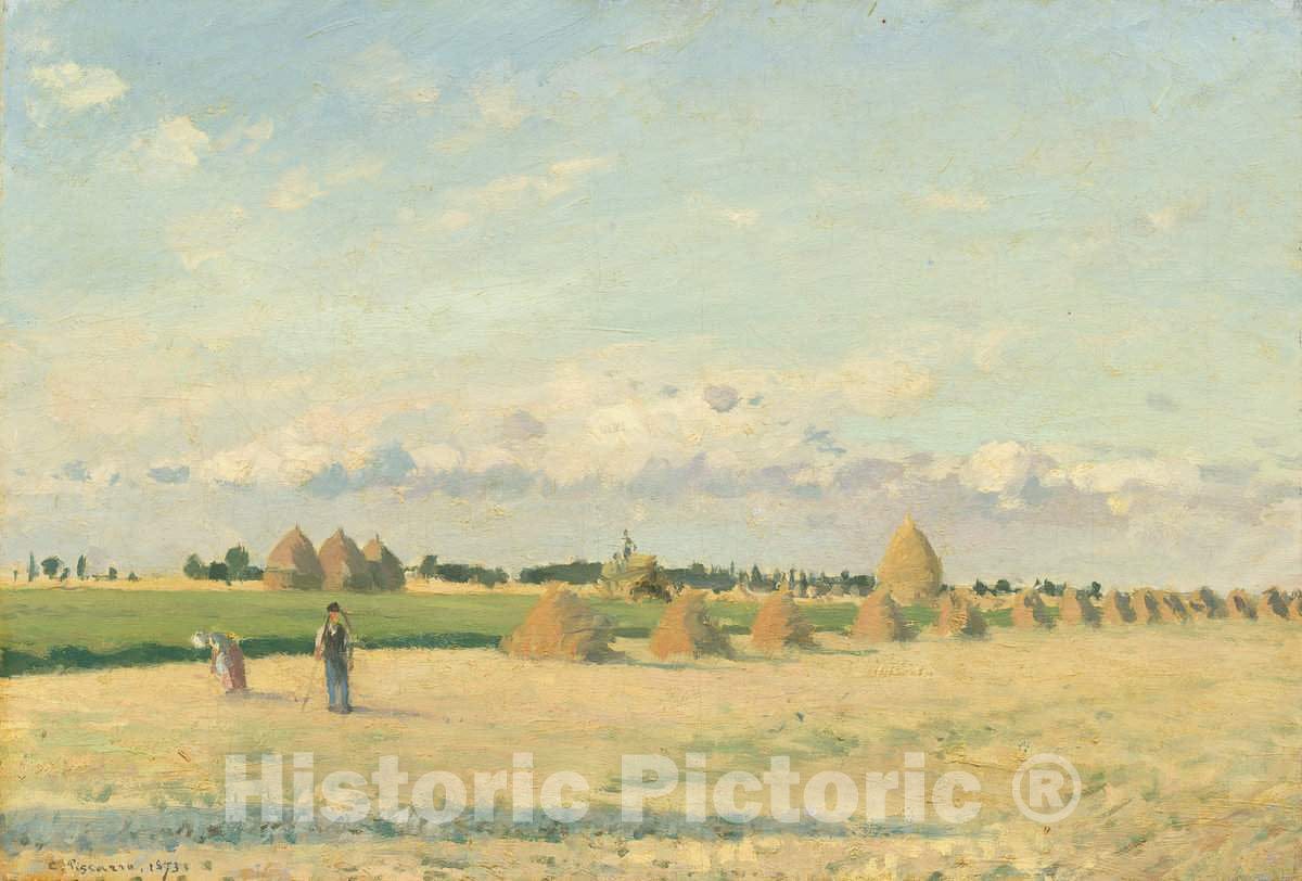Art Print : Camille Pissarro, Landscape, ILE-de-France, 1873 - Vintage Wall Art
