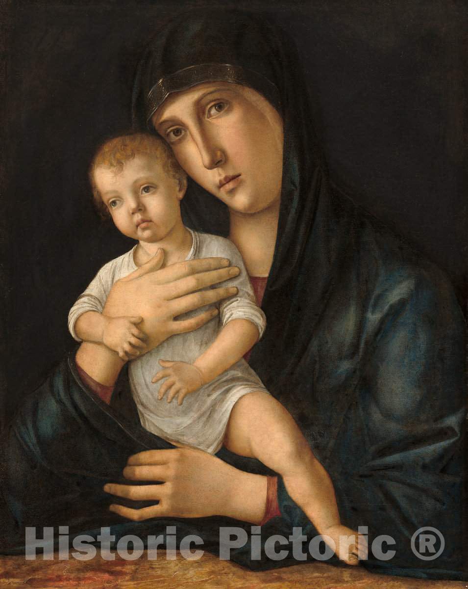 Art Print : Giovanni Bellini, Madonna and Child, c.1483 - Vintage Wall Art