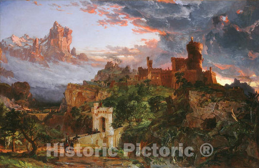 Art Print : Jasper Francis Cropsey, The Spirit of War, 1851 - Vintage Wall Art
