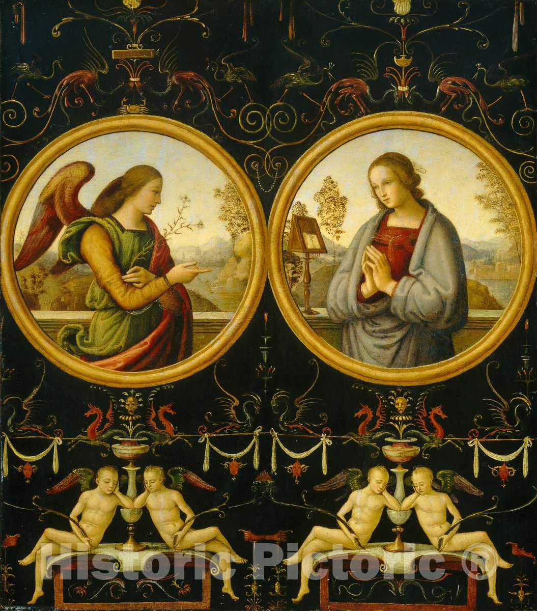 Art Print : Giannicola di Paolo, The Annunciation, c.1513 - Vintage Wall Art