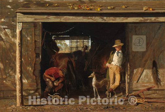 Art Print : Frank Blackwell Mayer, Leisure and Labor, 1858 - Vintage Wall Art