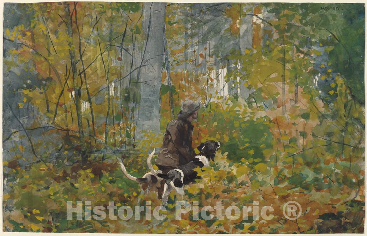 Art Print : Winslow Homer, On The Trail, c. 1892 - Vintage Wall Art