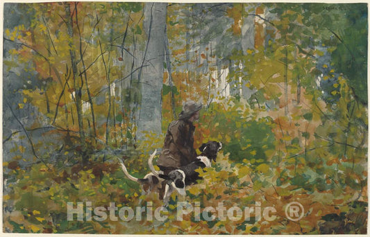 Art Print : Winslow Homer, On The Trail, c. 1892 - Vintage Wall Art