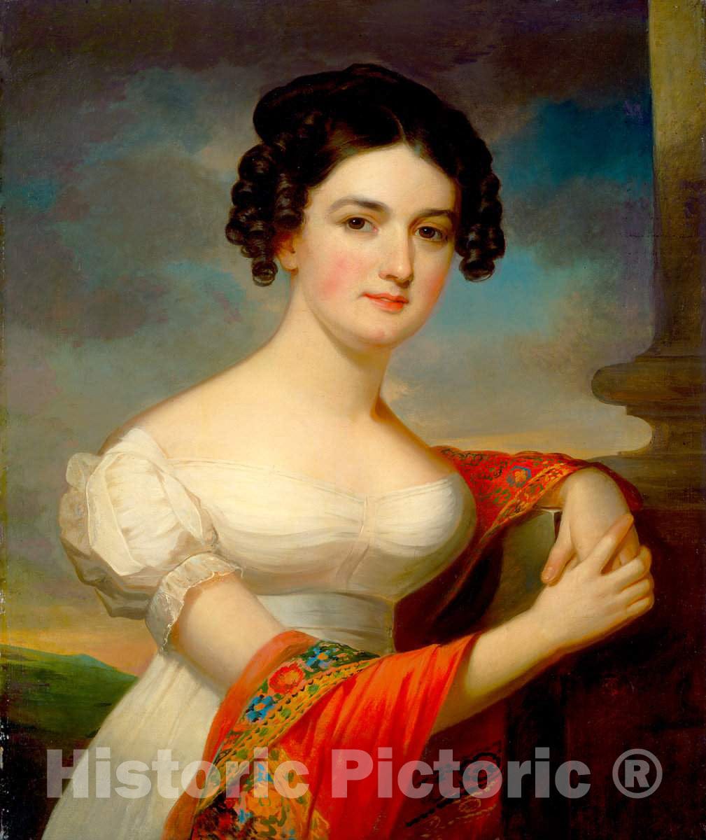 Art Print : Jacob Eichholtz, Julianna Hazlehurst, c. 1820 - Vintage Wall Art
