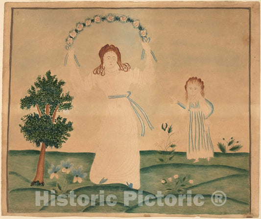 Art Print : Jane Palmer, Dancing Children, 1782 - Vintage Wall Art