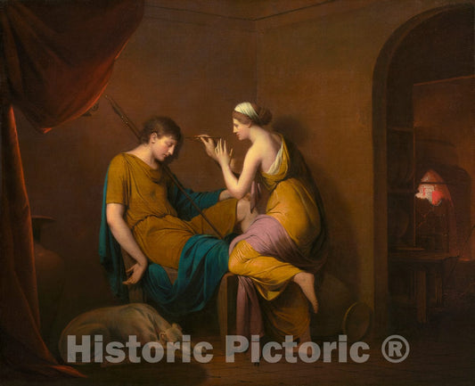 Art Print : Joseph Wright, The Corinthian Maid, 1782-1784 - Vintage Wall Art