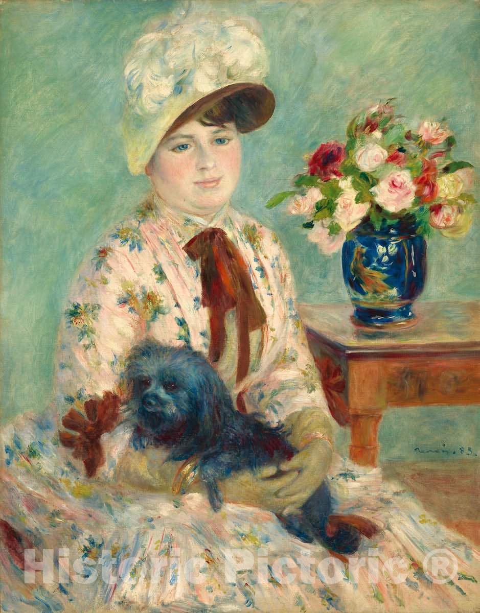 Art Print : Auguste Renoir, Mlle Charlotte Berthier, 1883 - Vintage Wall Art