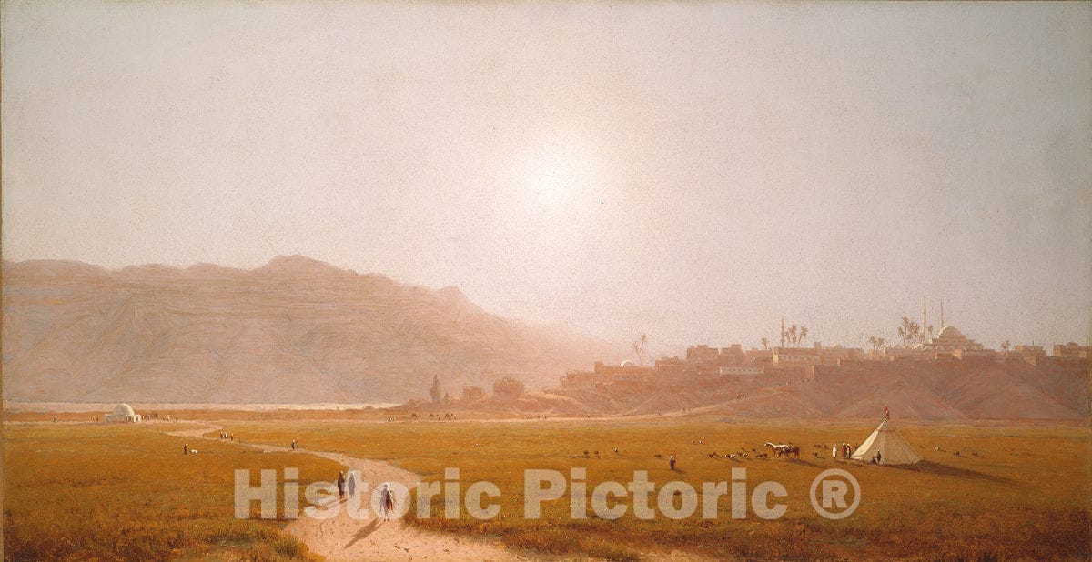 Art Print : Sanford Robinson Gifford, Siout, Egypt, 1874 - Vintage Wall Art