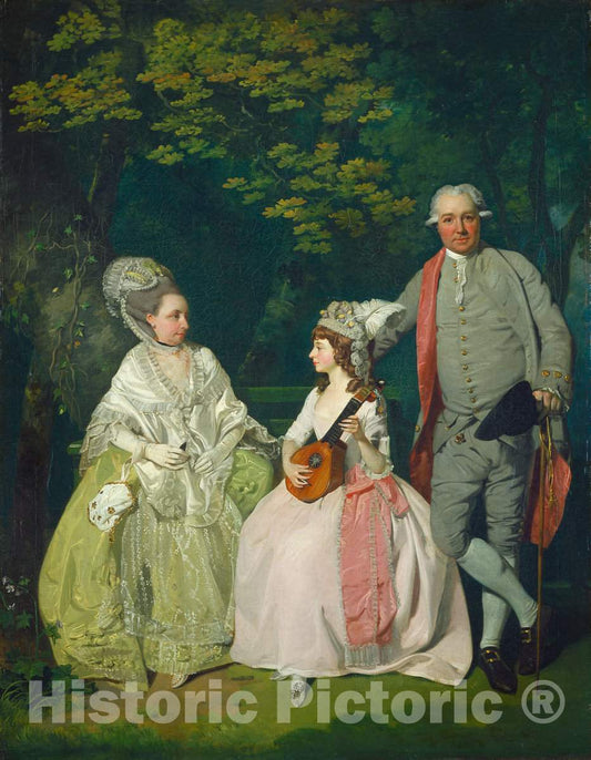 Art Print : Francis Wheatley, Family Group, c.1778 - Vintage Wall Art