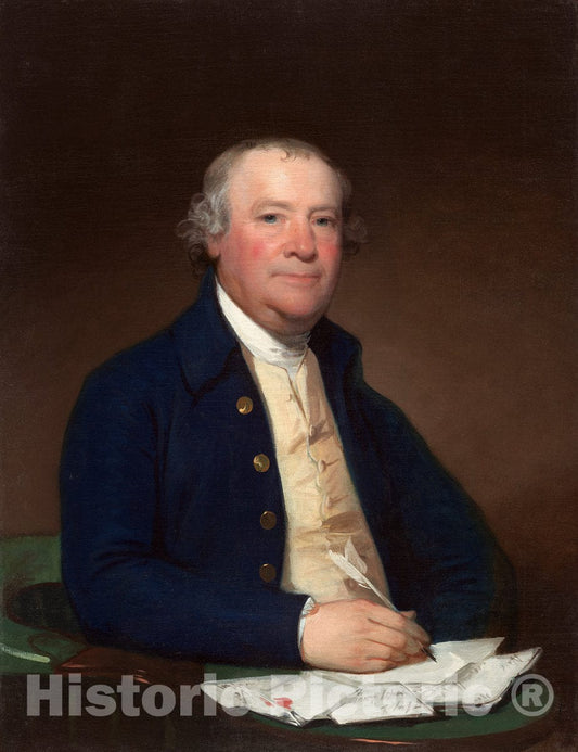 Art Print : Gilbert Stuart, Captain Joseph Anthony, 1794 - Vintage Wall Art