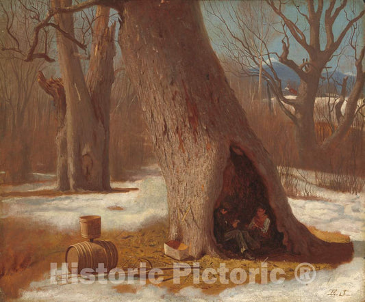 Art Print : Eastman Johnson, The Truants, c. 1870 - Vintage Wall Art