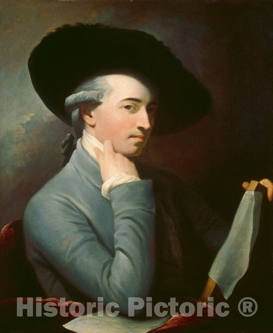 Art Print : Benjamin West, Benjamin West, c. 1776 - Vintage Wall Art
