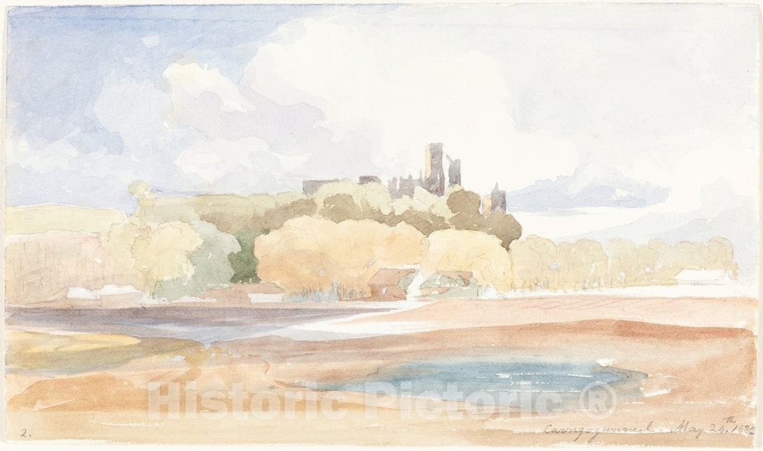 Art Print : Bulwer, Carrigogunniel, 1830 - Vintage Wall Art