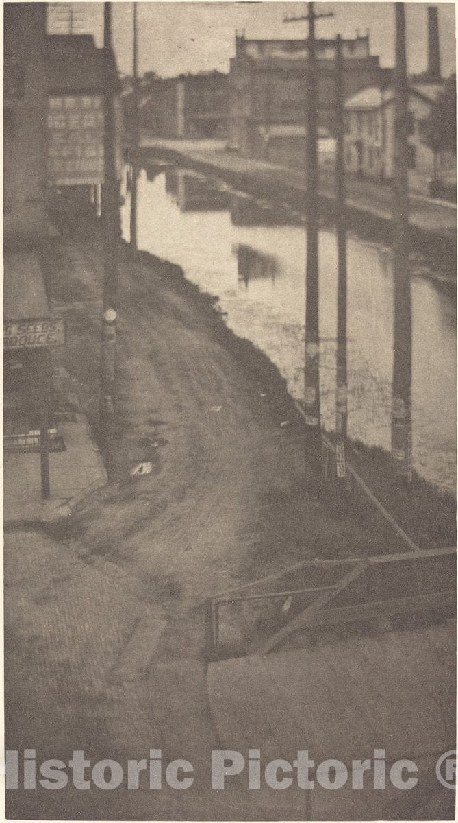 Art Print : Clarence H. White, Telegraph Poles, c.1900 - Vintage Wall Art