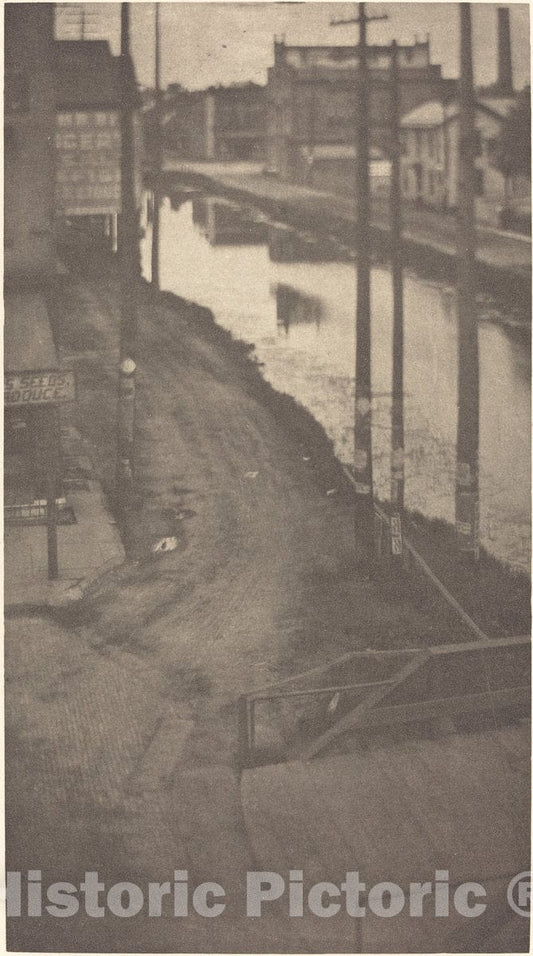 Art Print : Clarence H. White, Telegraph Poles, c.1900 - Vintage Wall Art