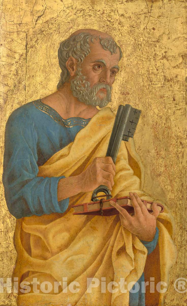 Art Print : Marco Zoppo, Saint Peter, c. 1468 - Vintage Wall Art