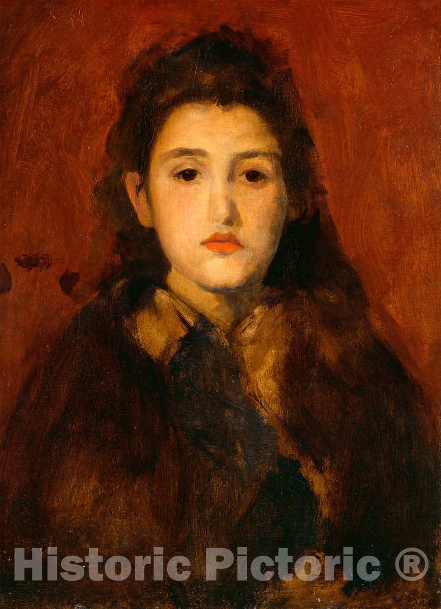 Art Print : James McNeill Whistler, Alice Butt, c. 1895 - Vintage Wall Art