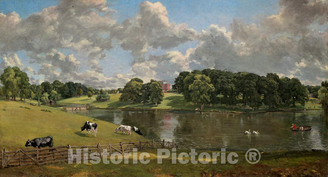 Art Print : John Constable, Wivenhoe Park, Essex, 1816 - Vintage Wall Art