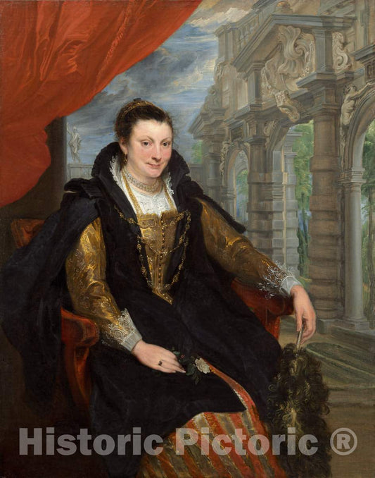 Art Print : Sir Anthony Van Dyck, Isabella Brant, 1621 - Vintage Wall Art