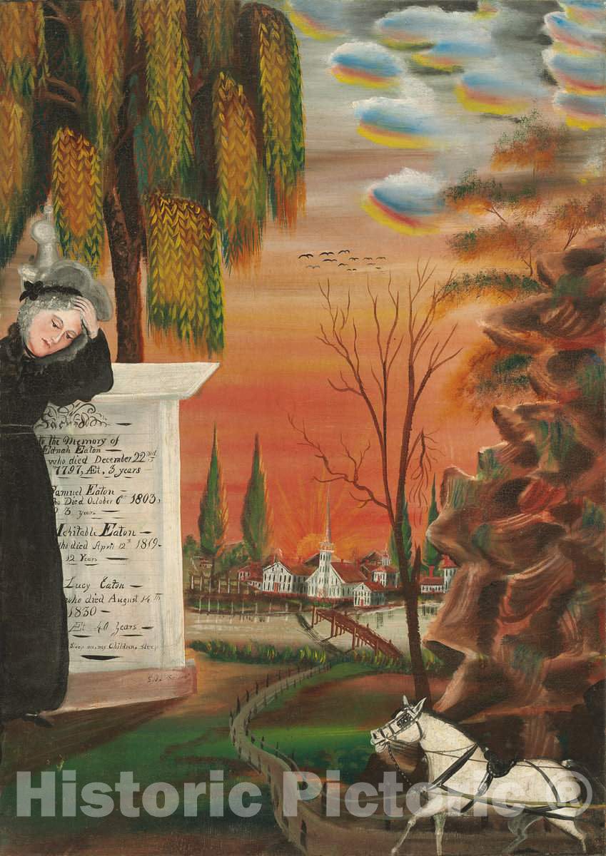 Art Print : Samuel Jordan, Eaton Family Memorial, 1831 - Vintage Wall Art