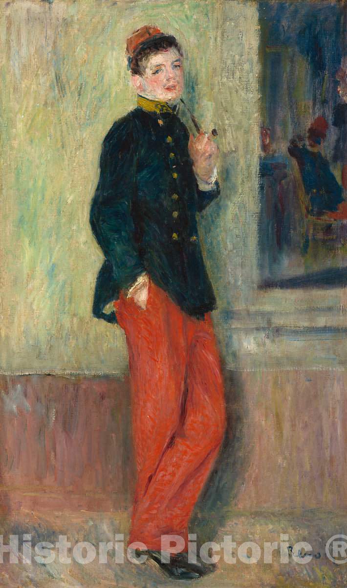 Art Print : Auguste Renoir, The Young Soldier, c. 1880 - Vintage Wall Art