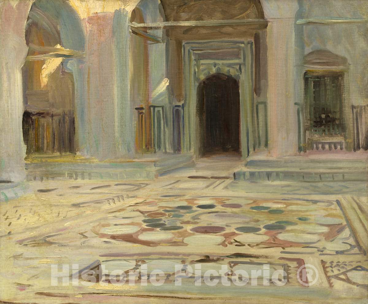 Art Print : John Singer Sargent, Pavement, Cairo, 1891 - Vintage Wall Art