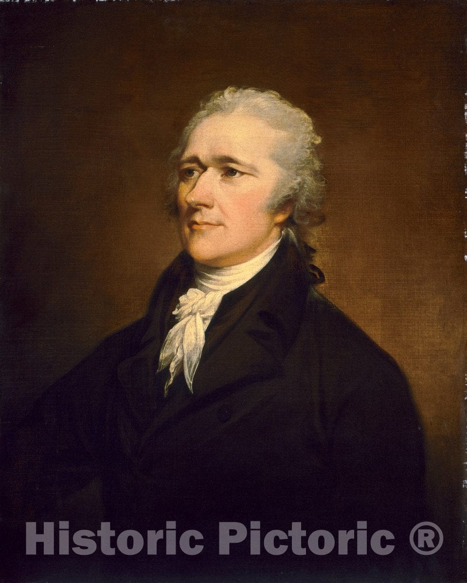 Art Print : John Trumbull, Alexander Hamilton, c. 1806 - Vintage Wall Art