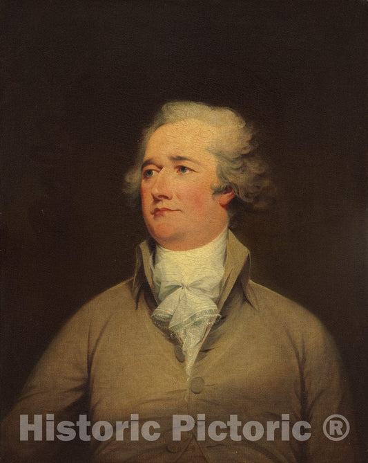 Art Print : John Trumbull, Alexander Hamilton, c. 1792 - Vintage Wall Art