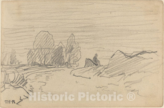 Art Print : ThÃ©odore Rousseau, Landscape I - Vintage Wall Art