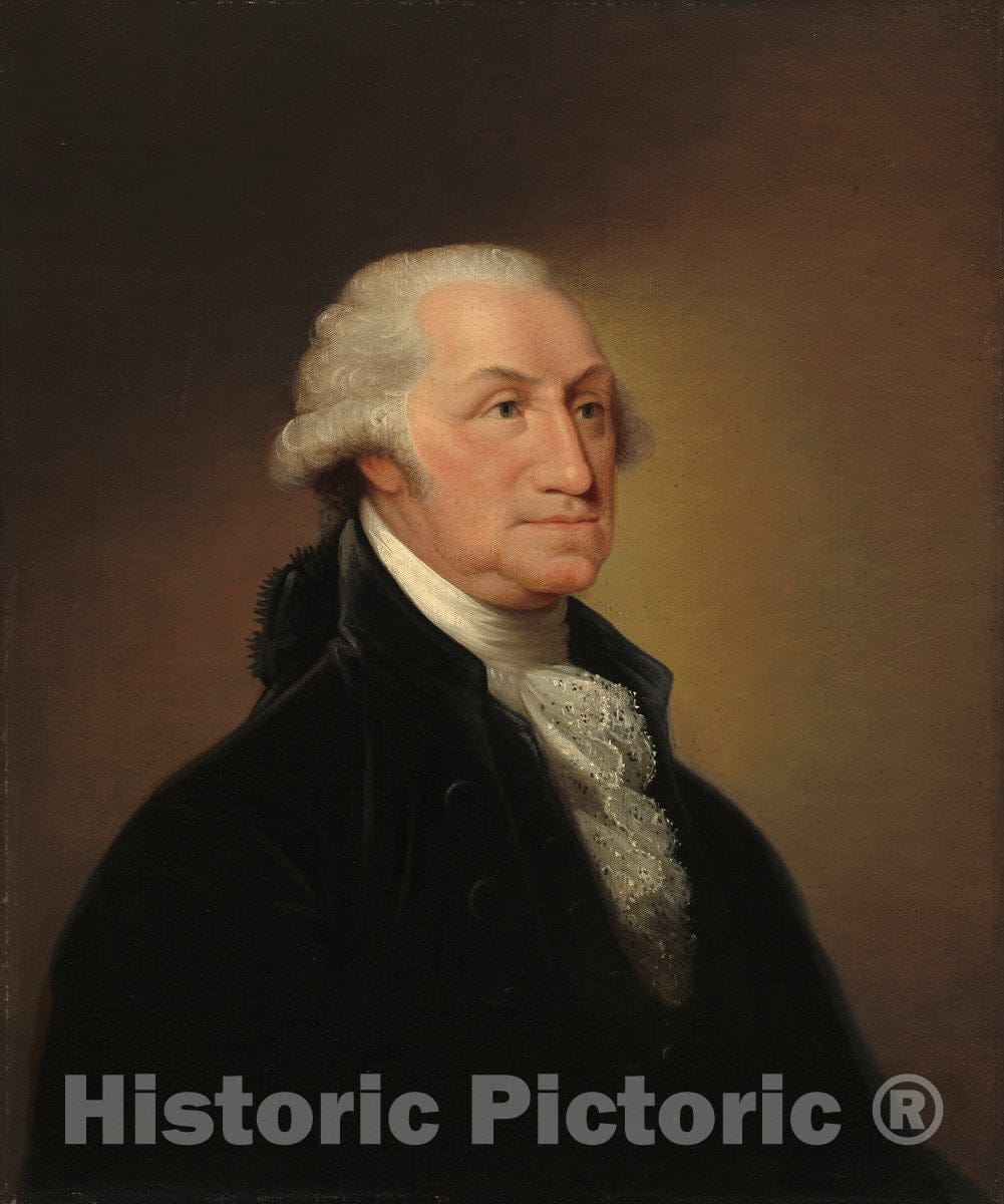 Art Print : Edward Savage, George Washington, c. 1796 - Vintage Wall Art