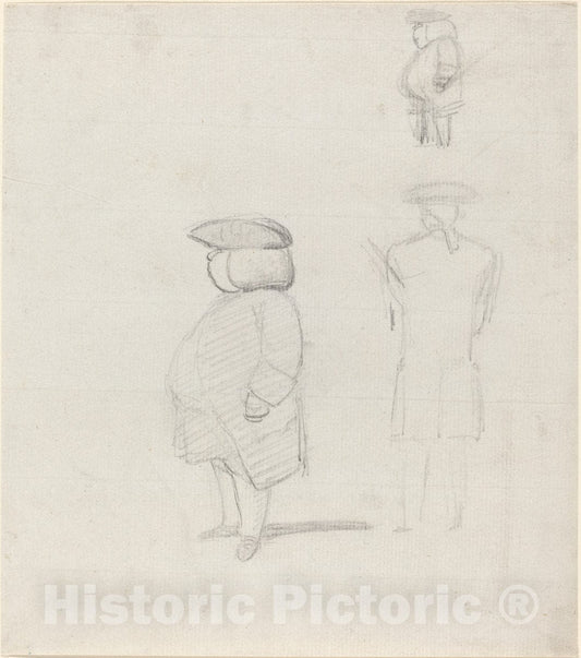 Art Print : George Dance II, Figure Studies - Vintage Wall Art