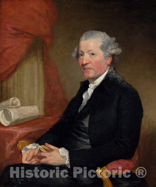 Art Print : Gilbert Stuart, Sir Joshua Reynolds, 1784 - Vintage Wall Art