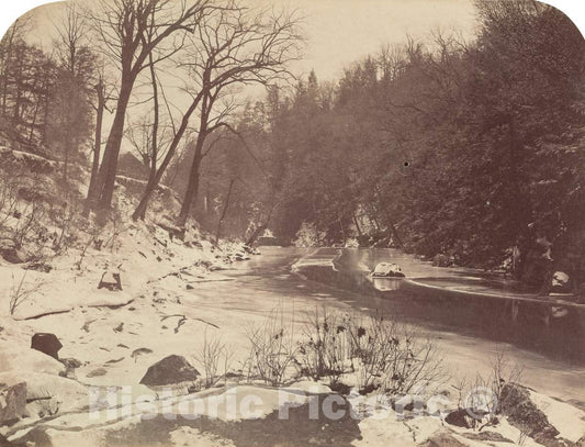 Art Print : John Moran, On The Brandywine, c. 1866 - Vintage Wall Art