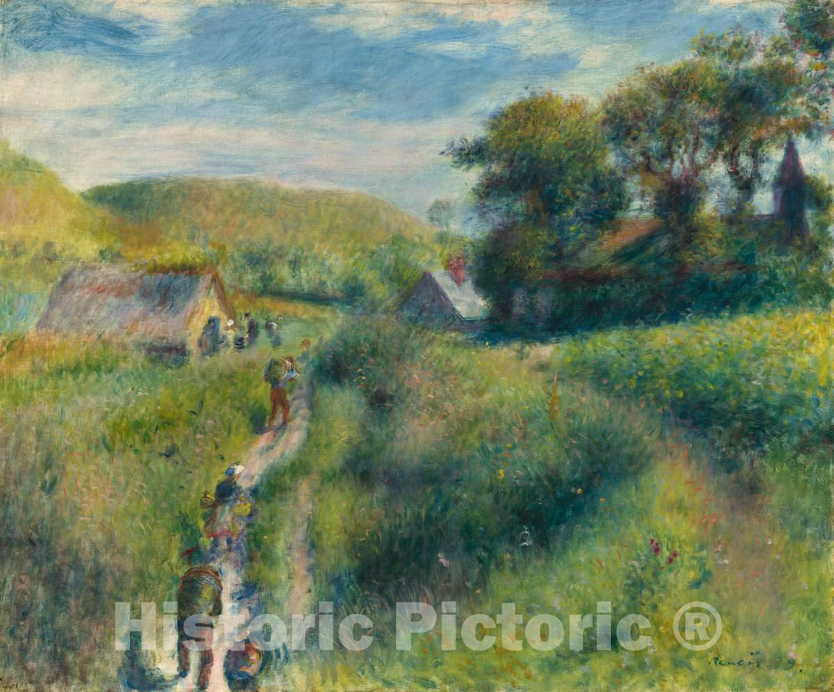 Art Print : Auguste Renoir, The Mussel Harvest, 1879 - Vintage Wall Art