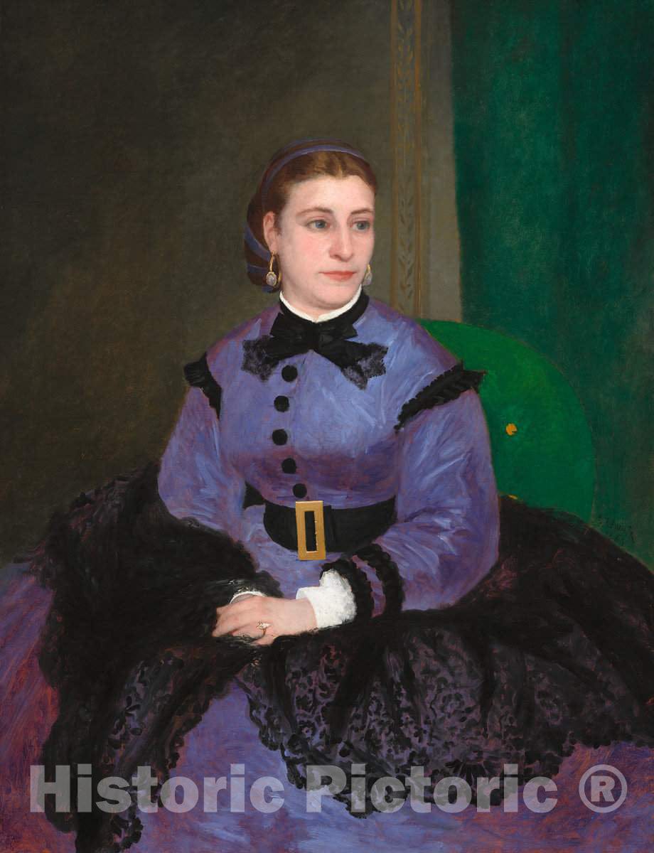 Art Print : Auguste Renoir, Mademoiselle Sicot, 1865 - Vintage Wall Art