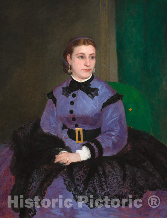 Art Print : Auguste Renoir, Mademoiselle Sicot, 1865 - Vintage Wall Art
