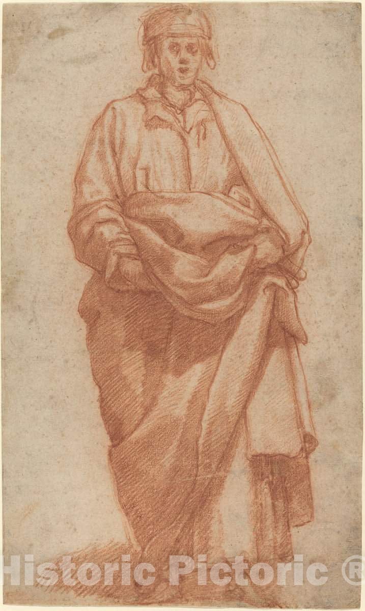 Art Print : Jacopo Chimenti, Standing Man - Vintage Wall Art