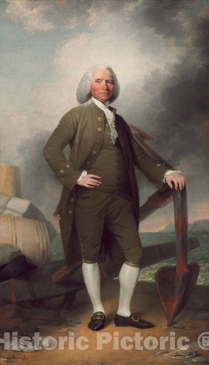 Art Print : John Trumbull, Patrick Tracy, c.1785 - Vintage Wall Art