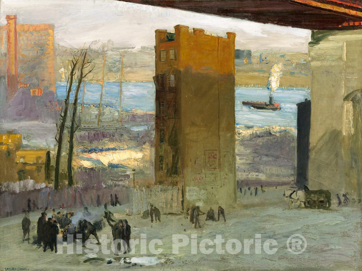 Art Print : George Bellows, The Lone Tenement, 1909 - Vintage Wall Art