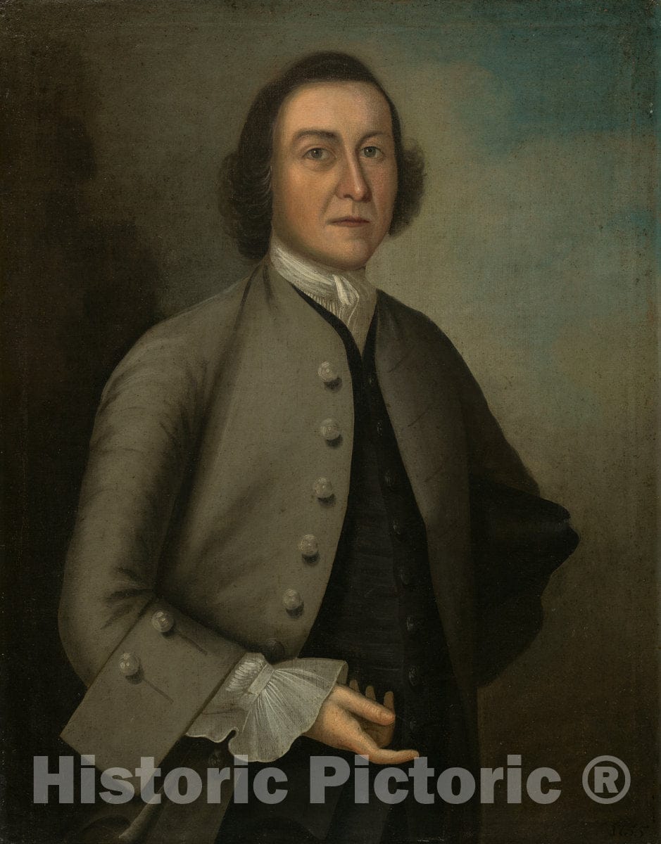 Art Print : Joseph Badger, Dr. William Foster, 1755 - Vintage Wall Art