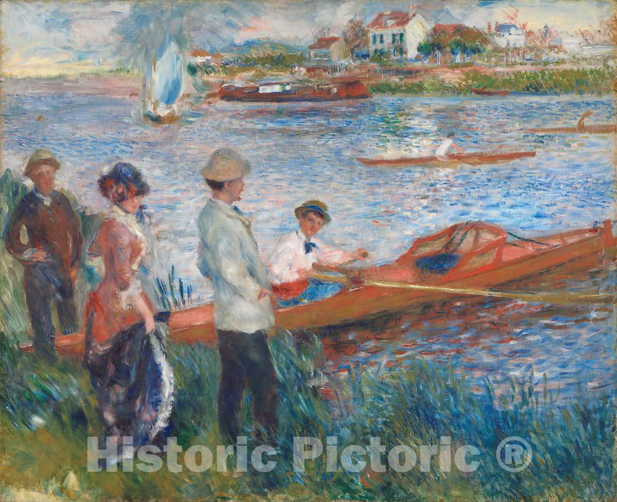 Art Print : Auguste Renoir, Oarsmen at Chatou, 1879 - Vintage Wall Art