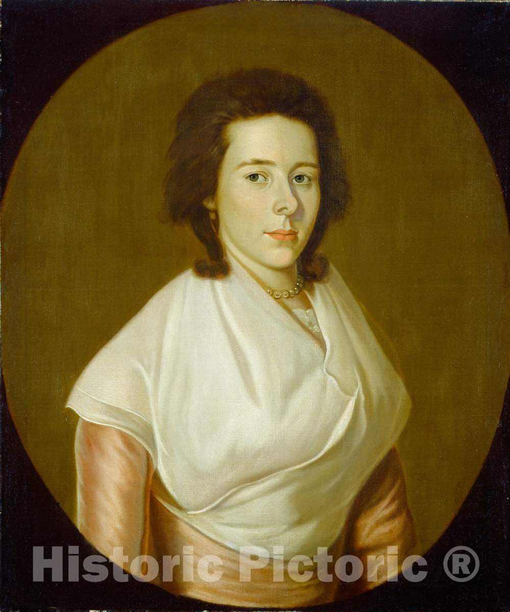 Art Print : William Jennys, Mrs. ASA Benjamin, 1795 - Vintage Wall Art