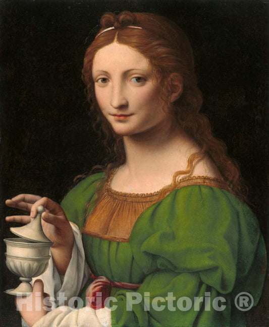 Art Print : Bernardino Luini, The Magdalen, c. 1525 - Vintage Wall Art