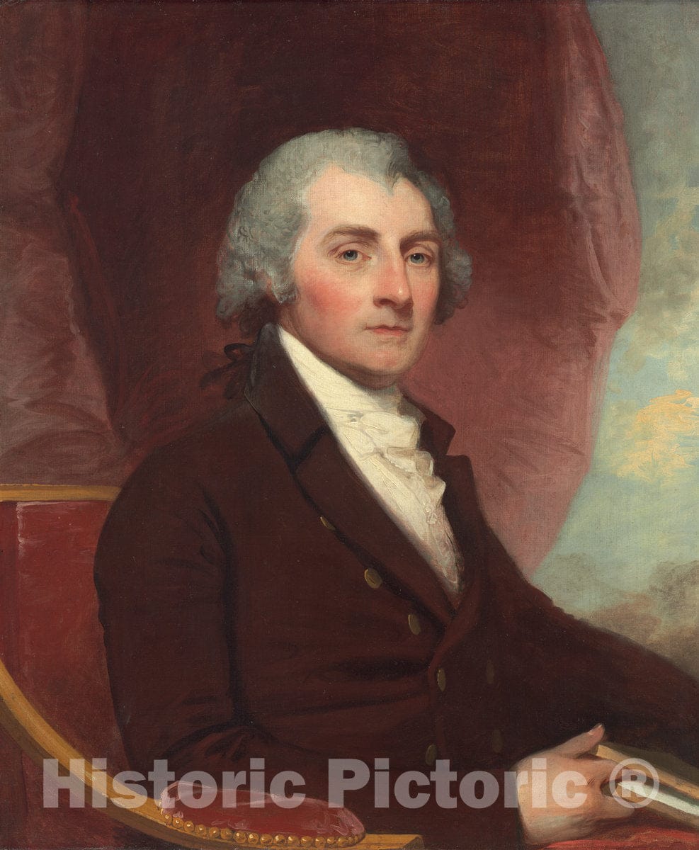 Art Print : Gilbert Stuart, William Thornton, 1804 - Vintage Wall Art