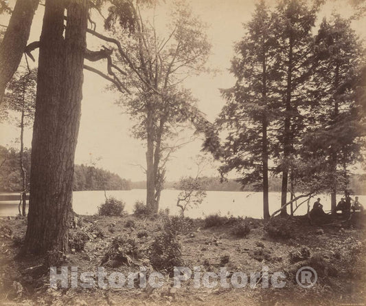 Art Print : William H. Rau, Ganoga Lake, c. 1895 - Vintage Wall Art