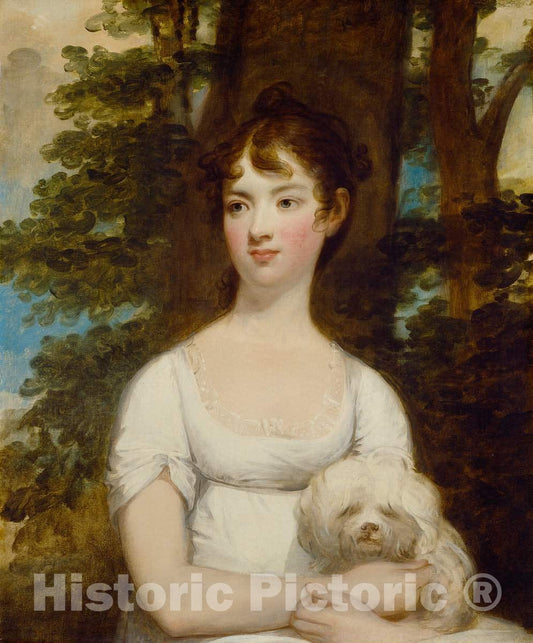 Art Print : Gilbert Stuart, Mary Barry, c.1804 - Vintage Wall Art