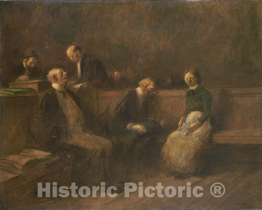 Art Print : Louis Forain, The Petition, 1906 - Vintage Wall Art