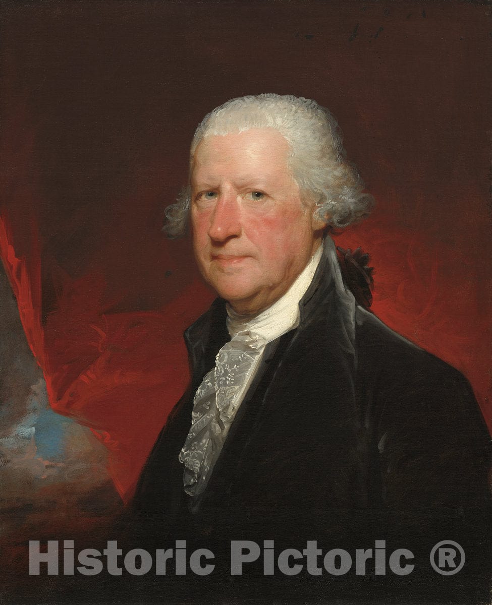 Art Print : Gilbert Stuart, Edward Shippen, 1796 - Vintage Wall Art
